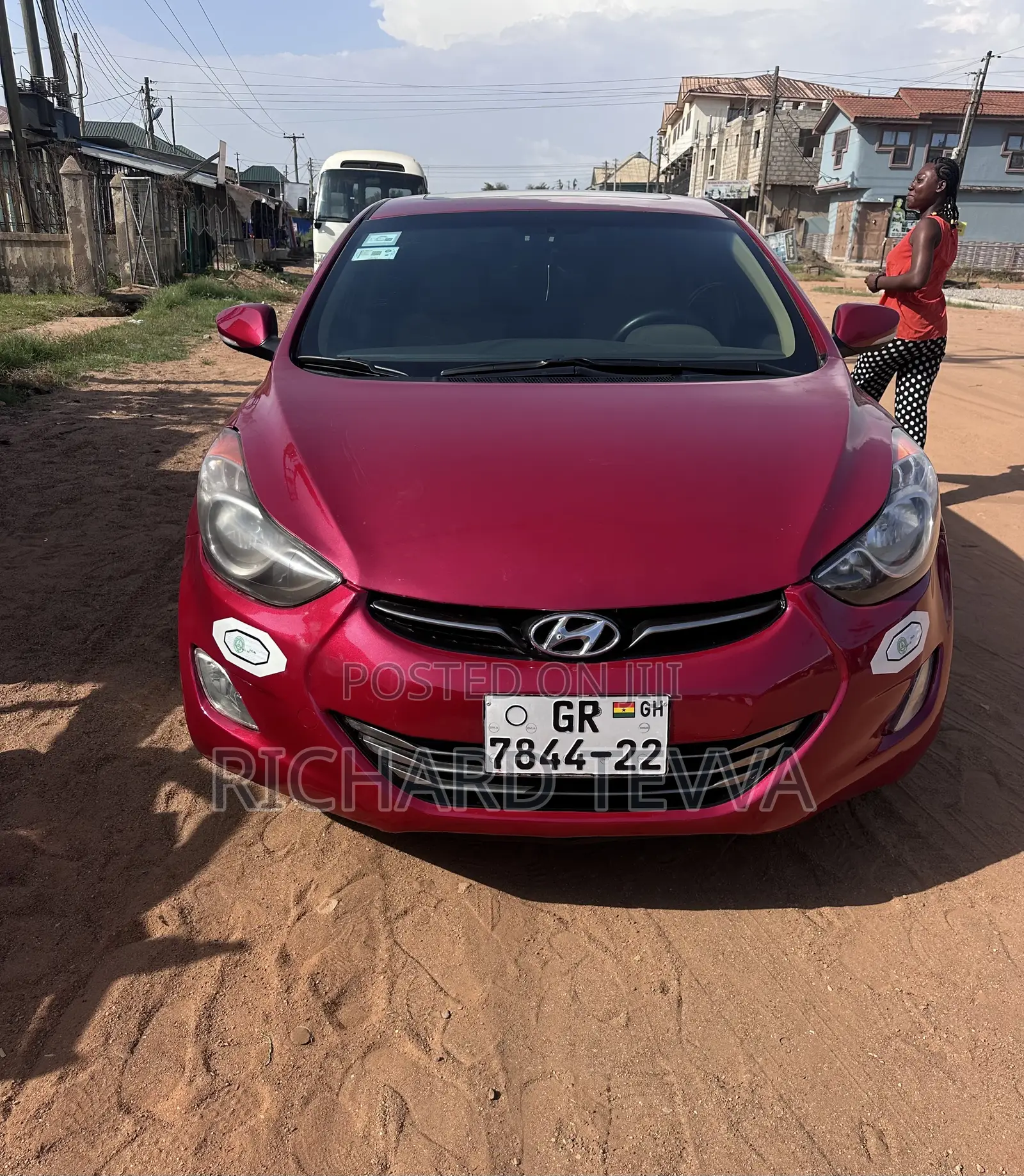 Hyundai Elantra Limited Sedan FWD (1.8L 4cyl 6A) 2013 Red
