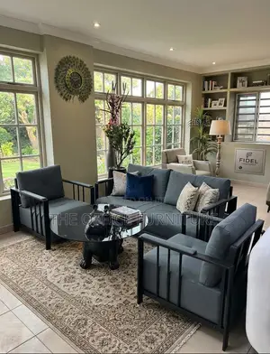 Modern Grey Office Reception Sofa Set (1+2+1)