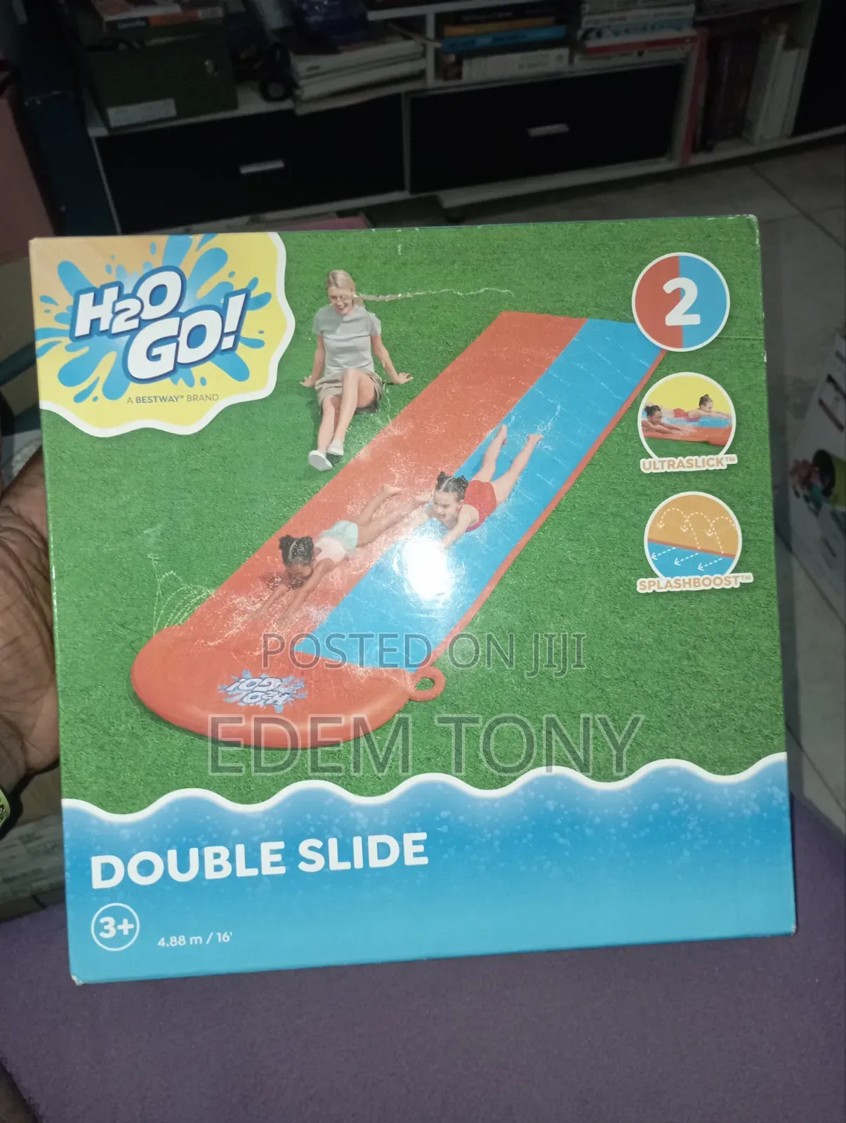 Bestway H20GO Double Lane Inflatable Slip Water Slide for Kids
