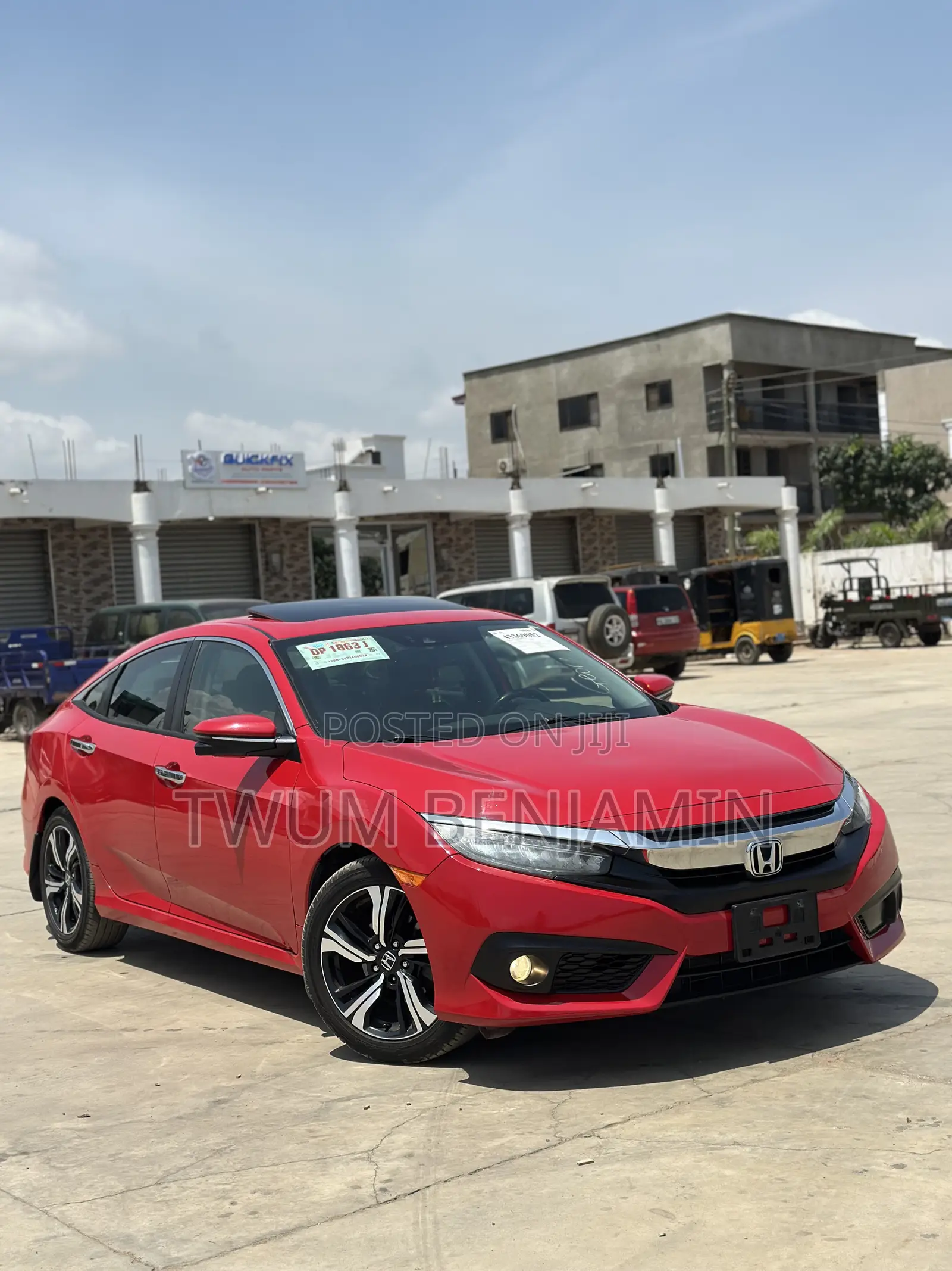 Honda Civic Touring 4dr Sedan (1.5L 4cyl) 2017 Red