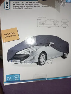 Cartrend Full Car Cover Weatherproof, Polyester Blue - Sedan Cars