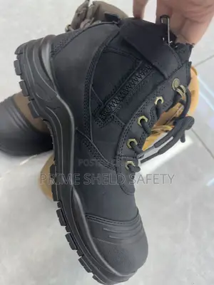 High Cut Tactical Safety Boots With Side Zipper