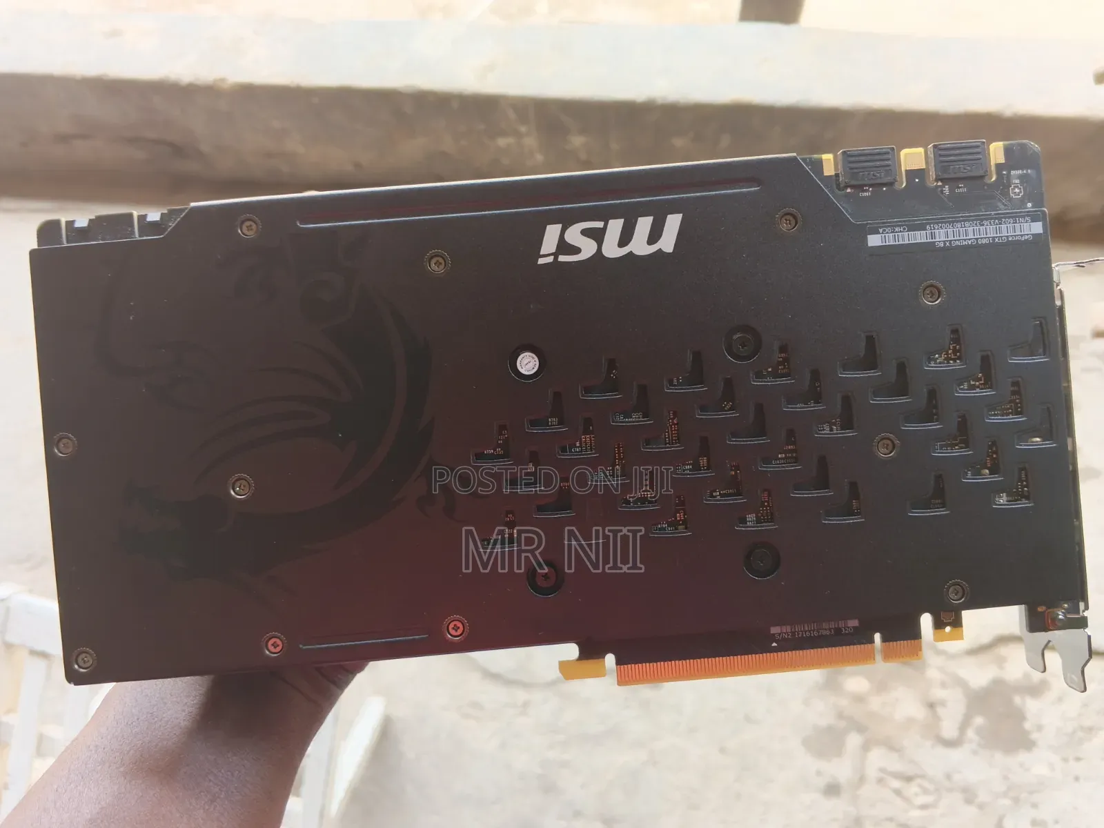 MSI GTX 1080 8GB Graphics Card