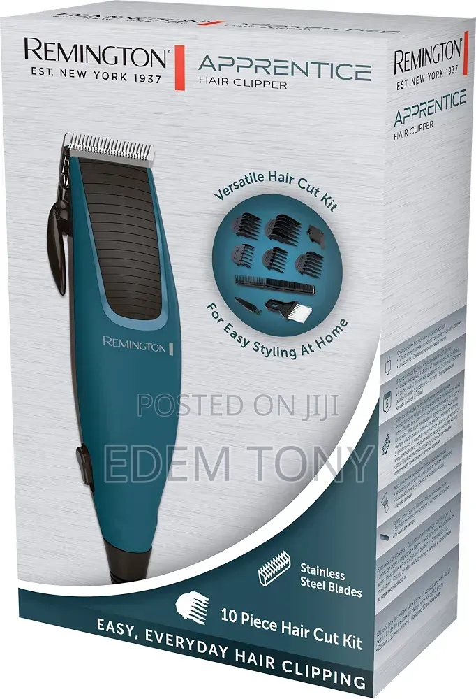 Remington Hair Clipper Set - Self-Sharpening Stainless Steel Blades