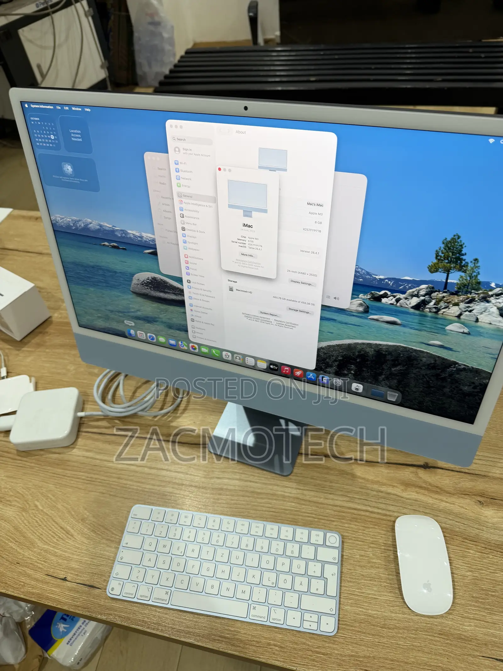 Desktop Computer Apple iMac M3 8GB Apple M3 SSD 512GB