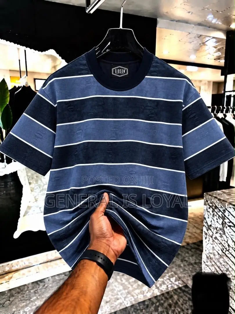 Stripped Men’s Cotton Heavy T Shirt