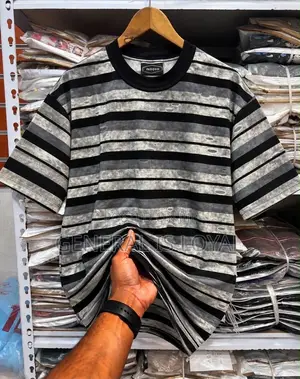 Stripped Men’s Cotton Heavy T Shirt