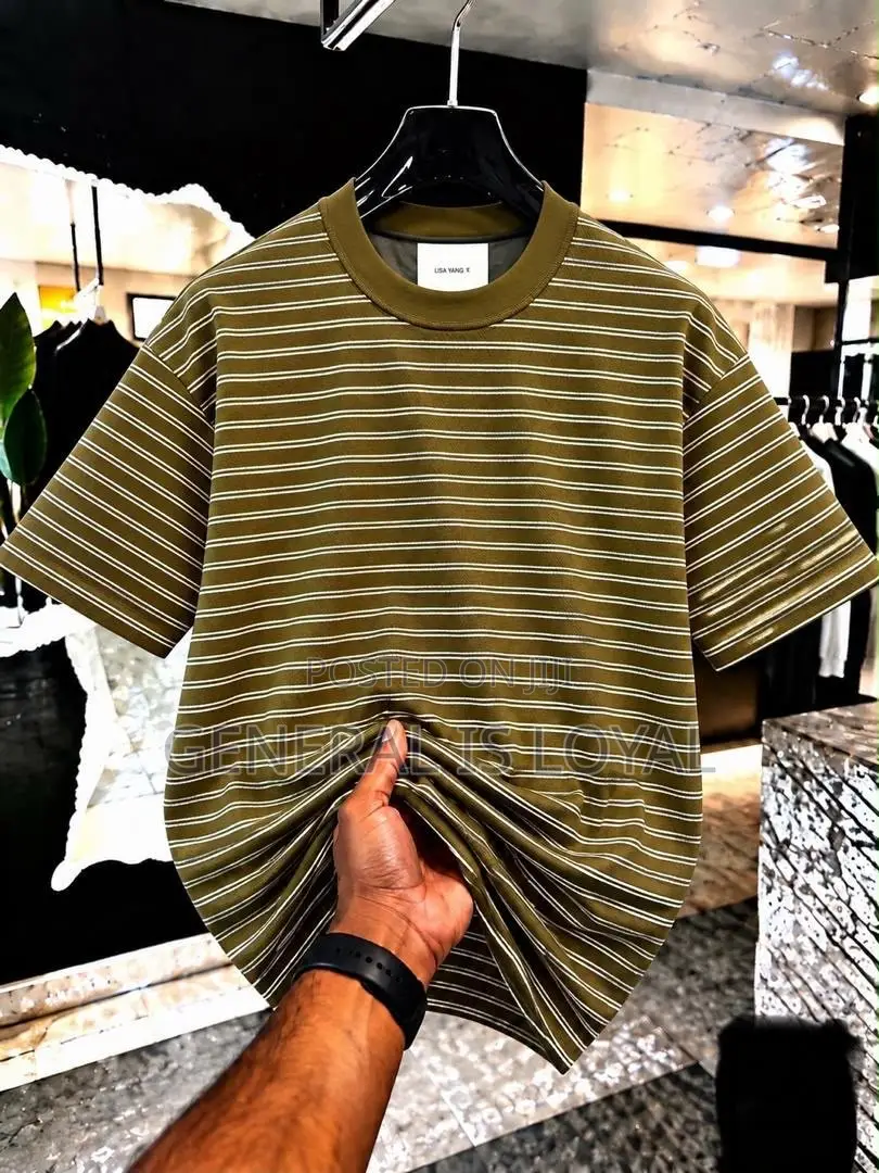 Stripped Men’s Cotton Heavy T Shirt