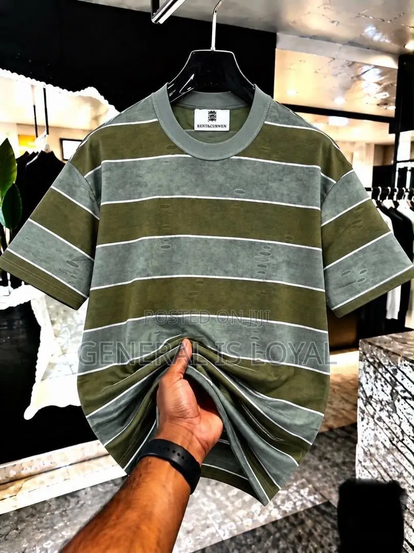 Stripped Men’s Cotton Heavy T Shirt