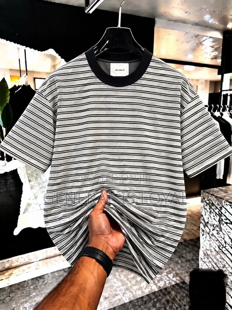 Stripped Men’s Cotton Heavy T Shirt