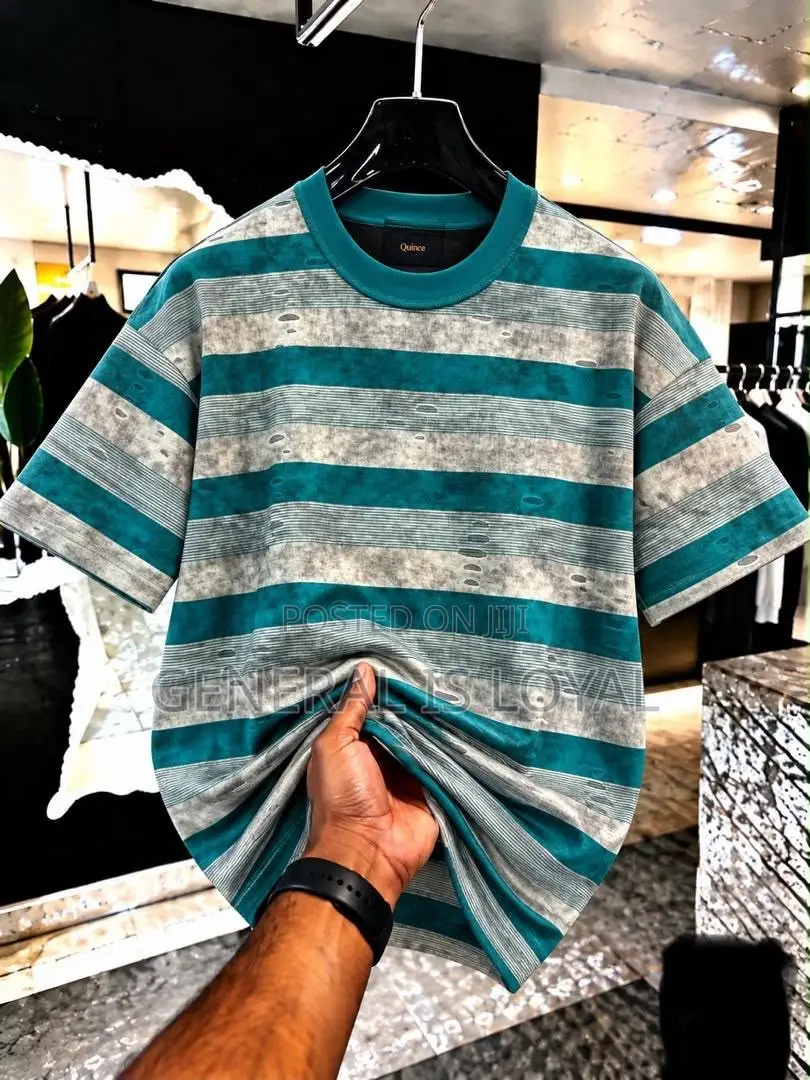 Stripped Men’s Cotton Heavy T Shirt