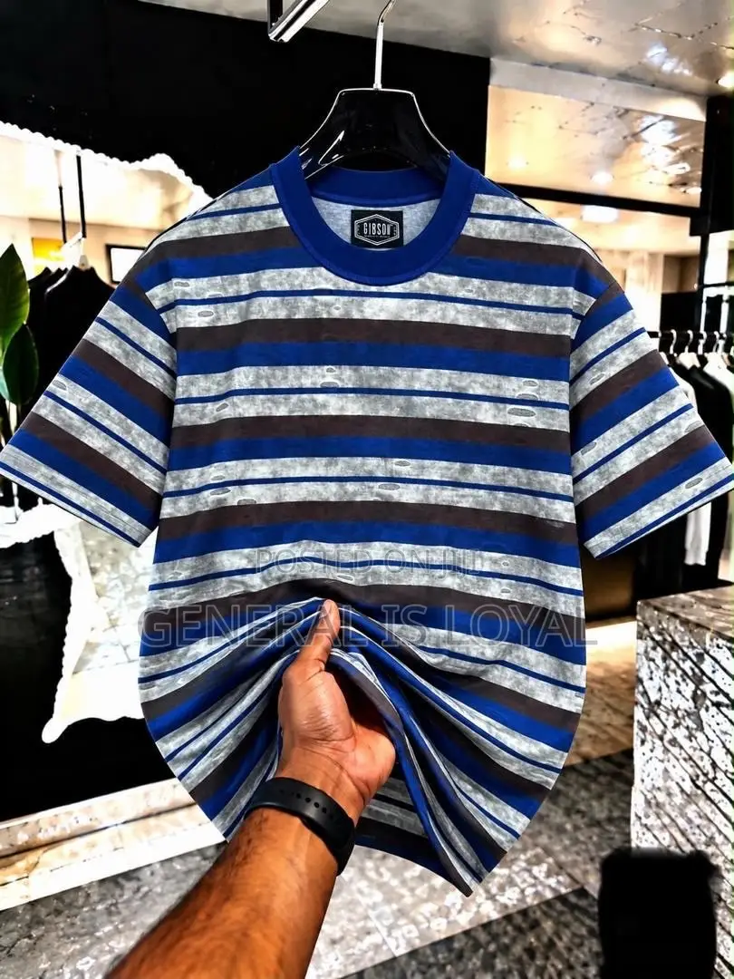 Stripped Men’s Cotton Heavy T Shirt