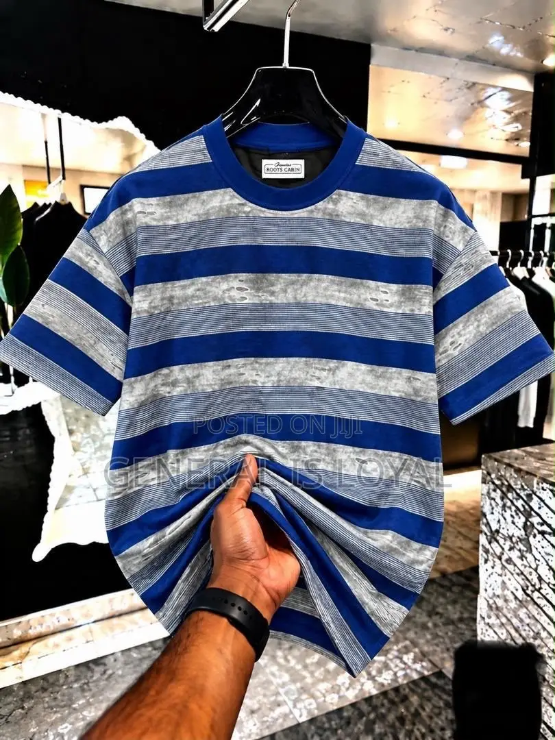 Stripped Men’s Cotton Heavy T Shirt