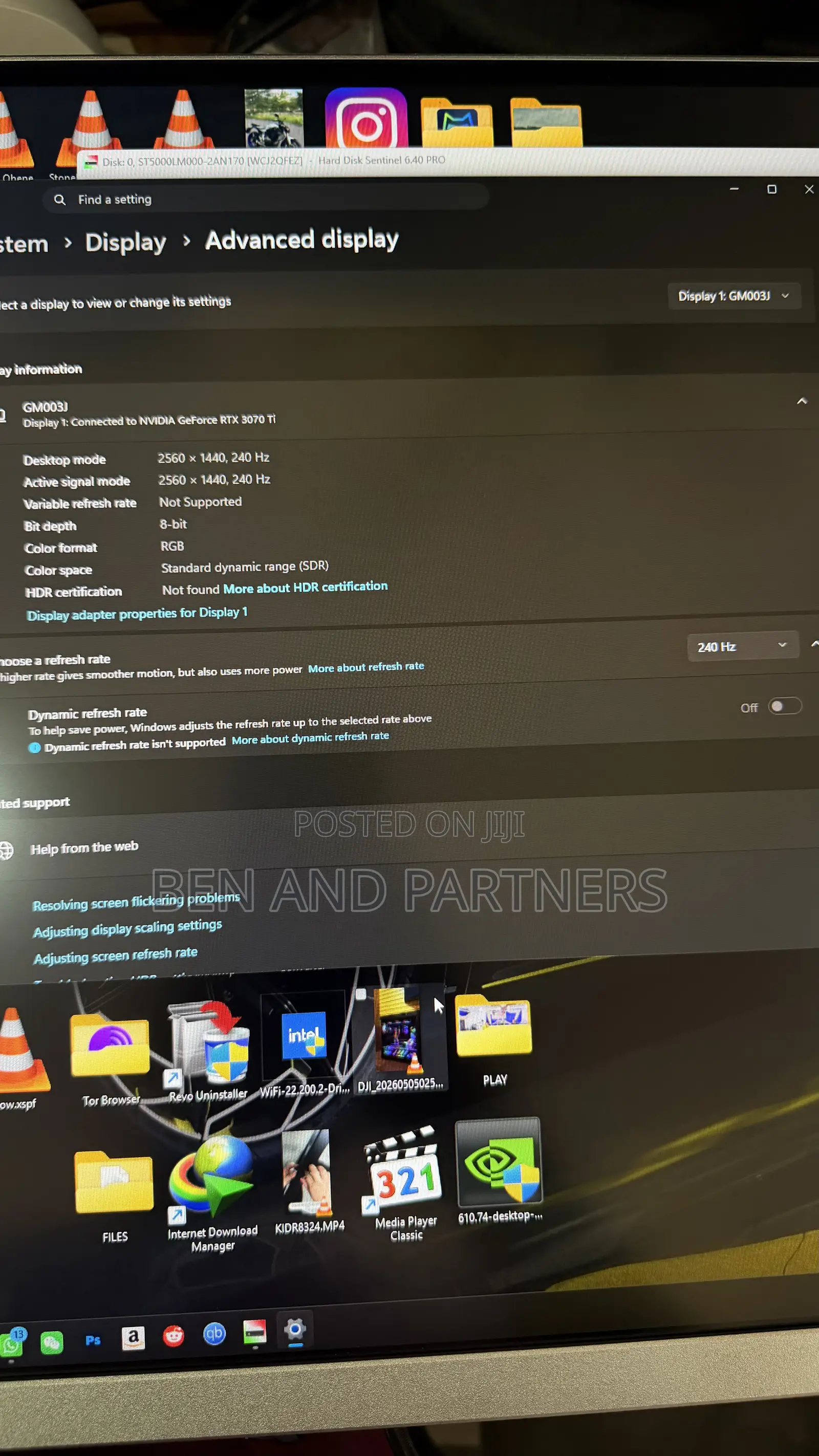 Red Magic 27” Qhd, Fast Ips, 240hz, HDR Gaming Monitor
