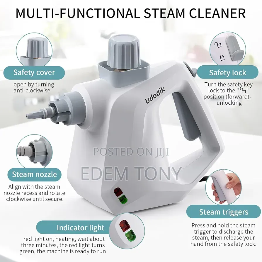 Udodik Multifunctional Handheld Steam Cleaner (Model QL-QX833)