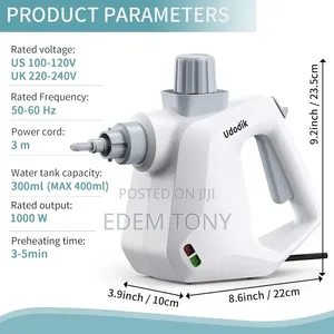 Udodik Multifunctional Handheld Steam Cleaner (Model QL-QX833)