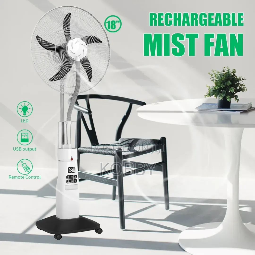 Rechargeable Mist Fan - 18" Inches