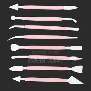Cyrank 8Pcs Fondant Tool, Cake Decorating Hand Double Head