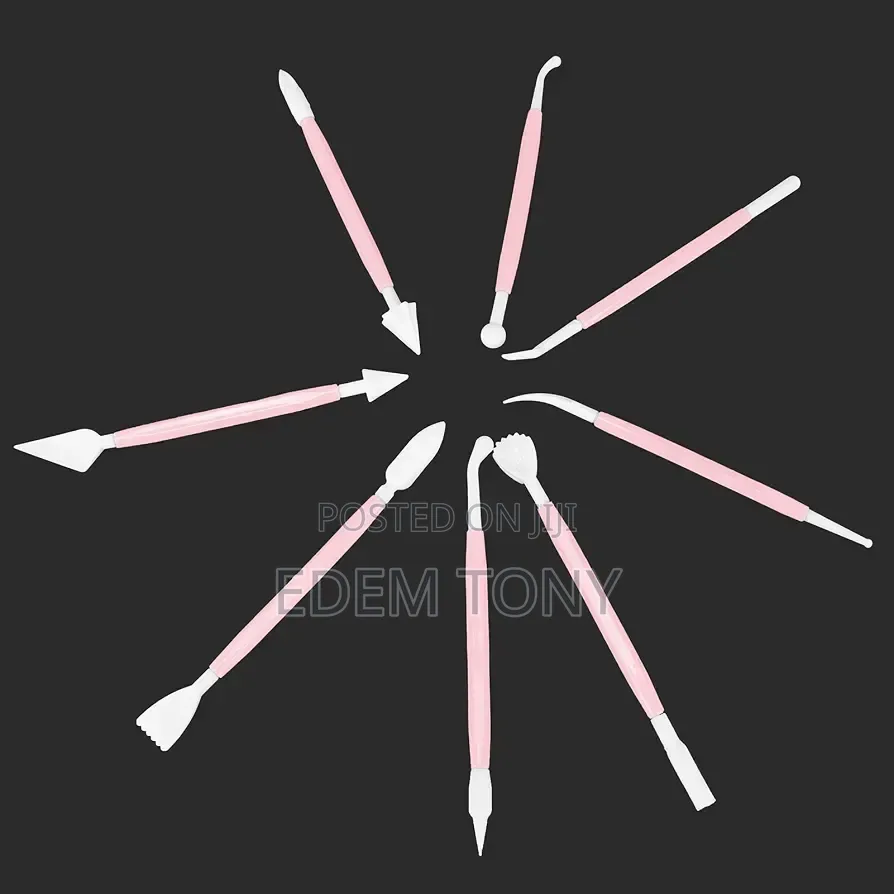Cyrank 8Pcs Fondant Tool, Cake Decorating Hand Double Head