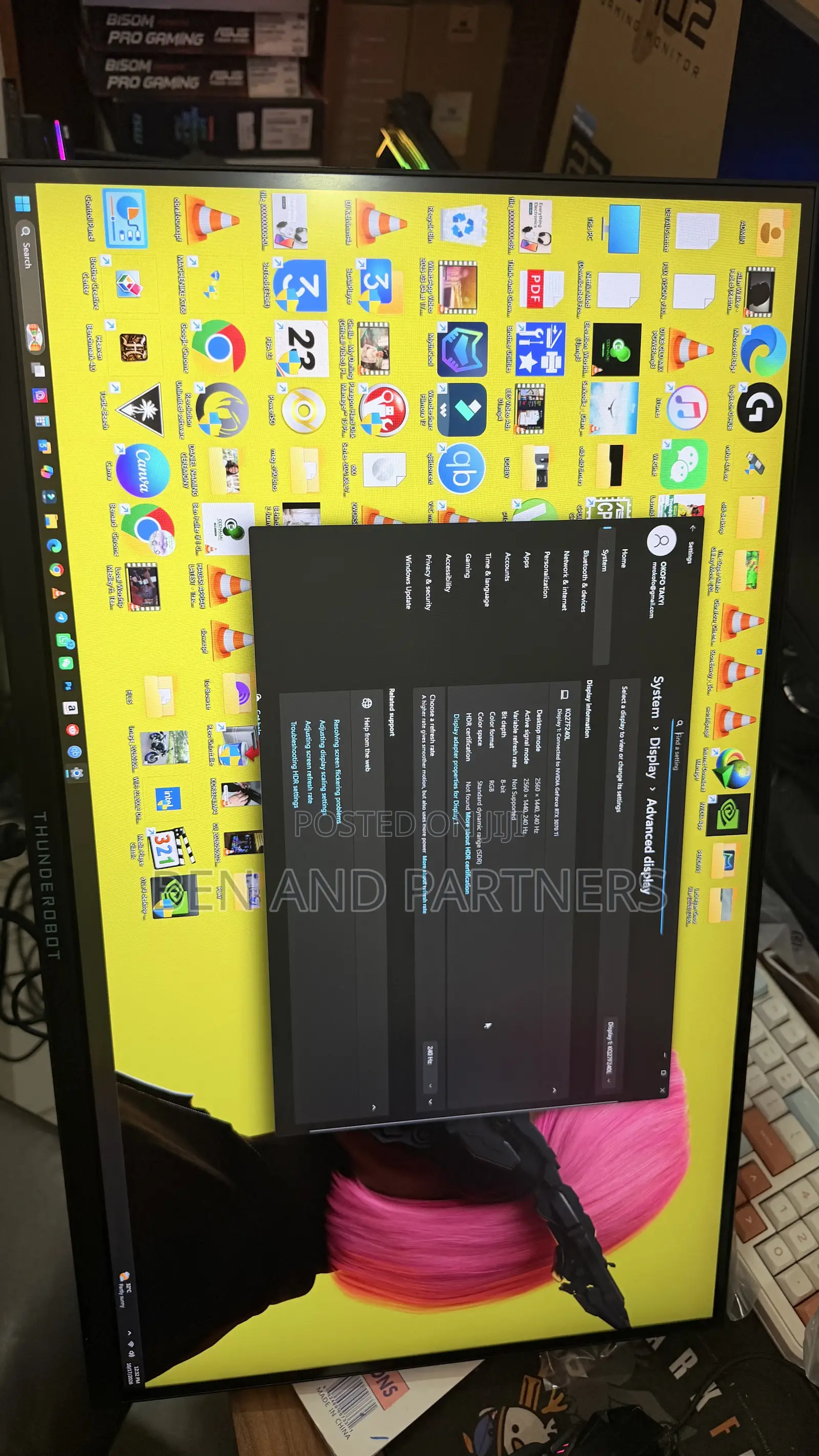 Thunderbolt 27” Qhd, Ips, 1ms, Type-C, Hdr400 Gaming Monitor