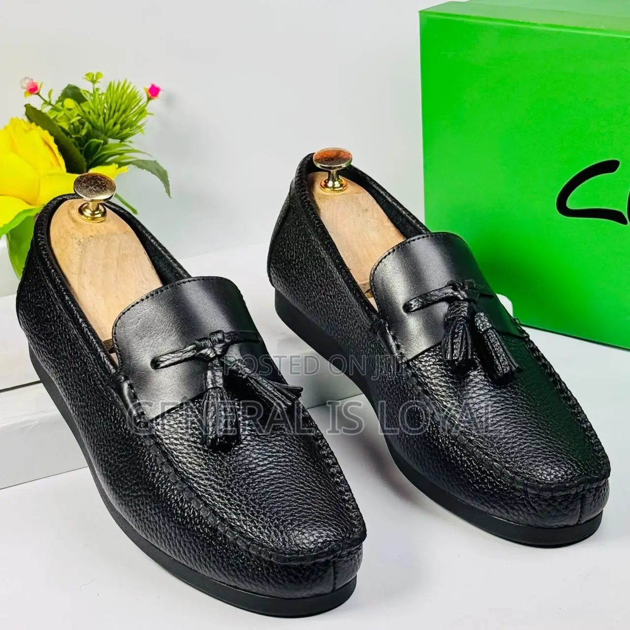 Clarks Black Men Leather Loafers Shoe With Ring My Bell