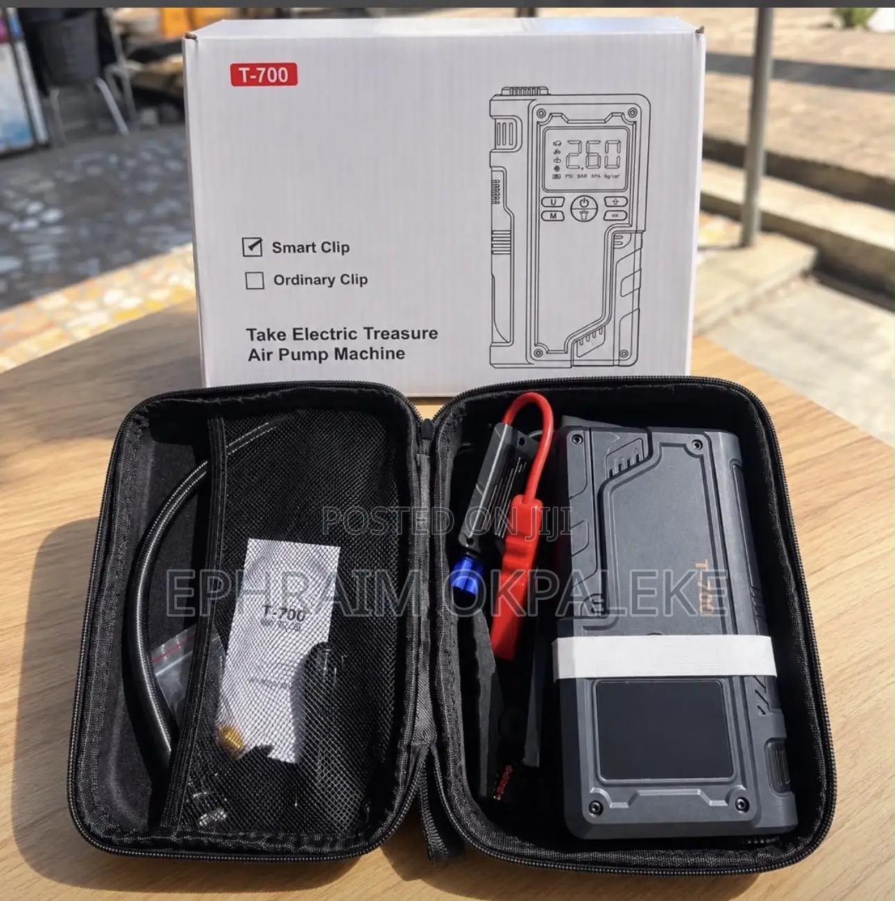 Universal Jumpstart and Tire Pressure Pumping Machine