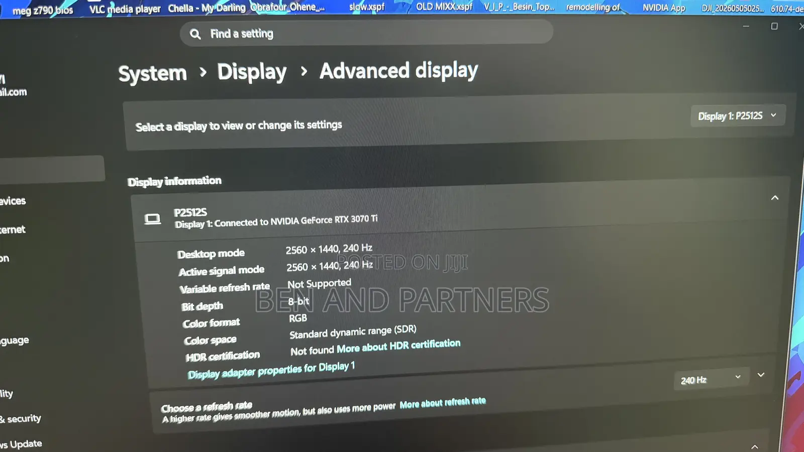 Titan Army 25” QHD, IPS, 240hz, HDR 1ms Gaming Monitor