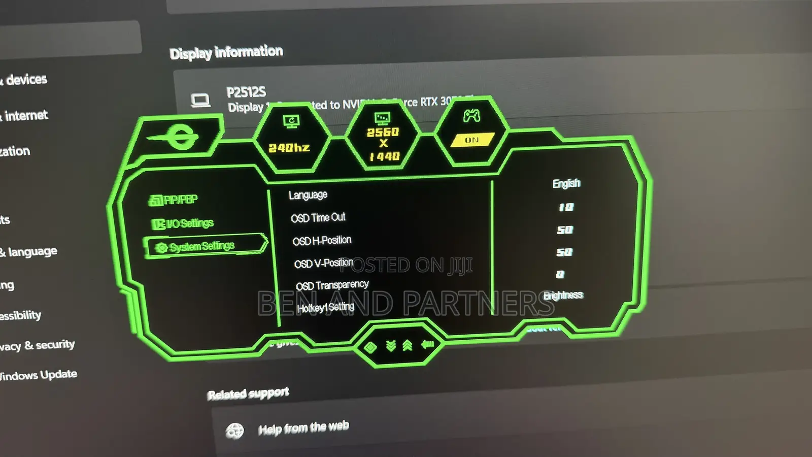 Titan Army 25” QHD, IPS, 240hz, HDR 1ms Gaming Monitor