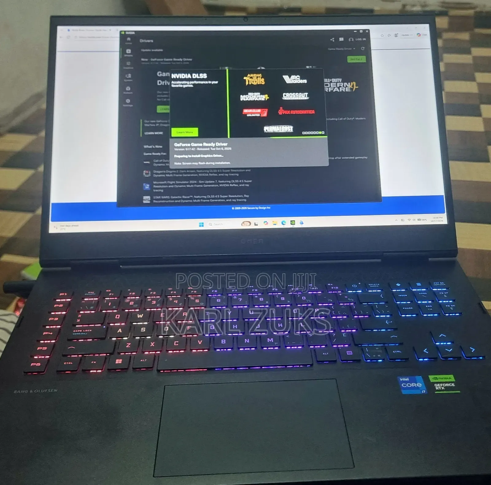 Laptop HP Omen 17 16GB Intel Core i7 SSD 512GB