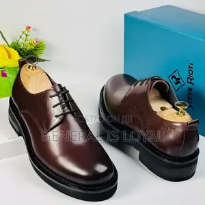 Steve Riot Brown Thick Gum Sole Chunky Men’s Shoe