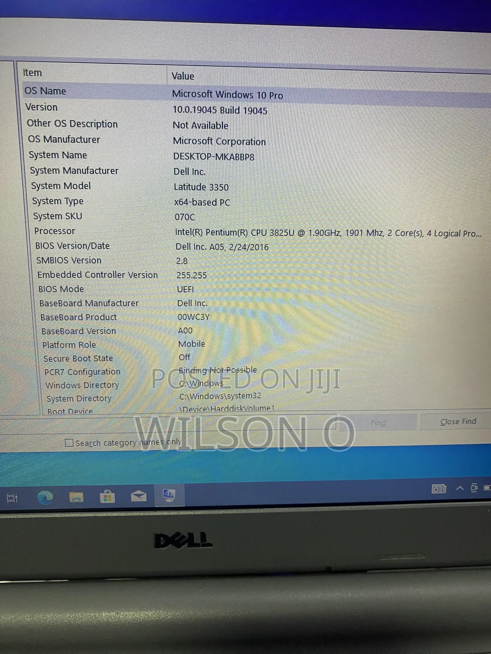 Laptop Dell Latitude 3350 8GB Intel Pentium HDD 320GB