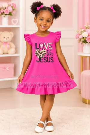Nice Straight Dress for Baby Girls 4 to 5years
