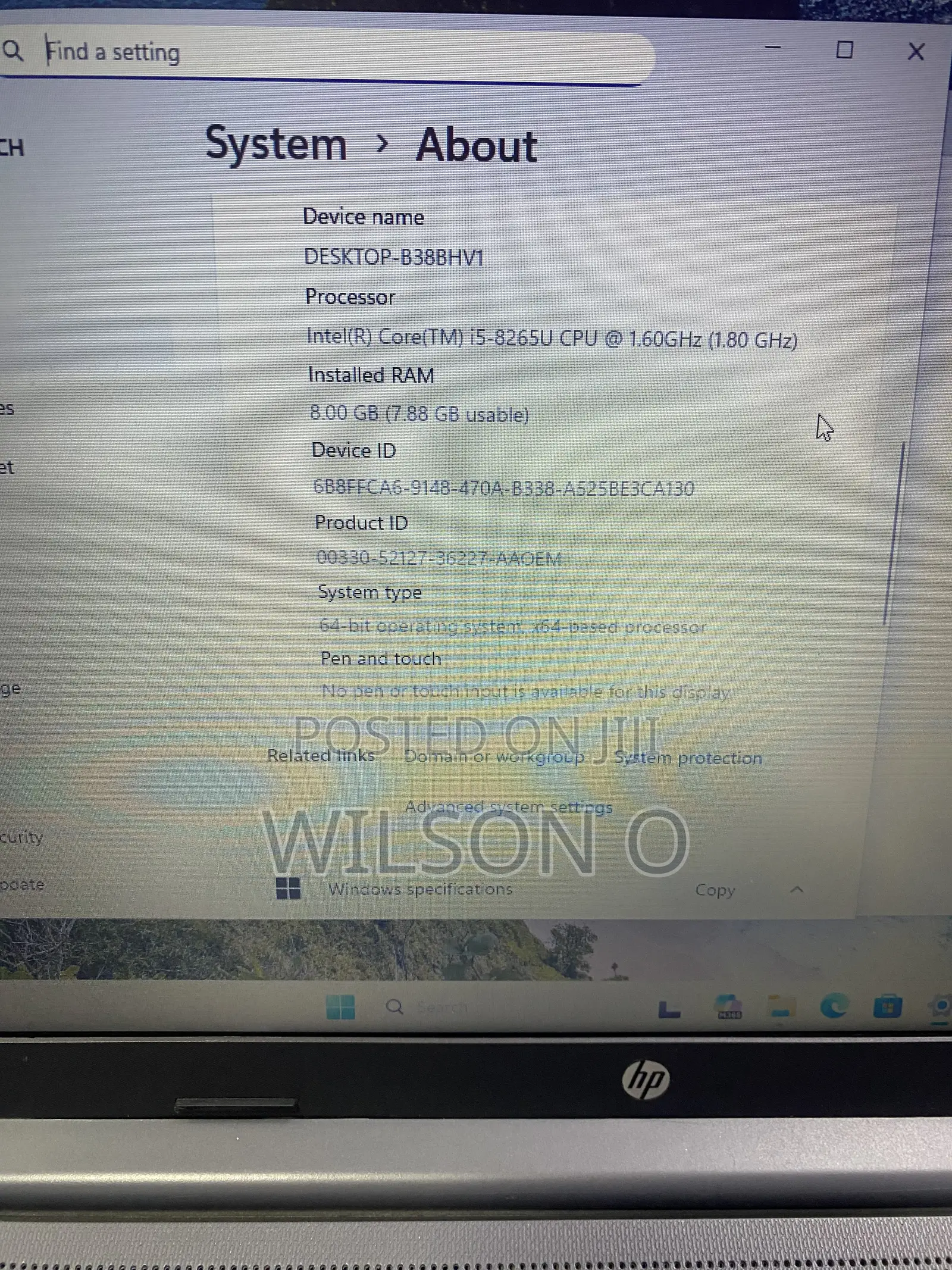 Laptop HP 15 8GB Intel Core i5 SSD 256GB