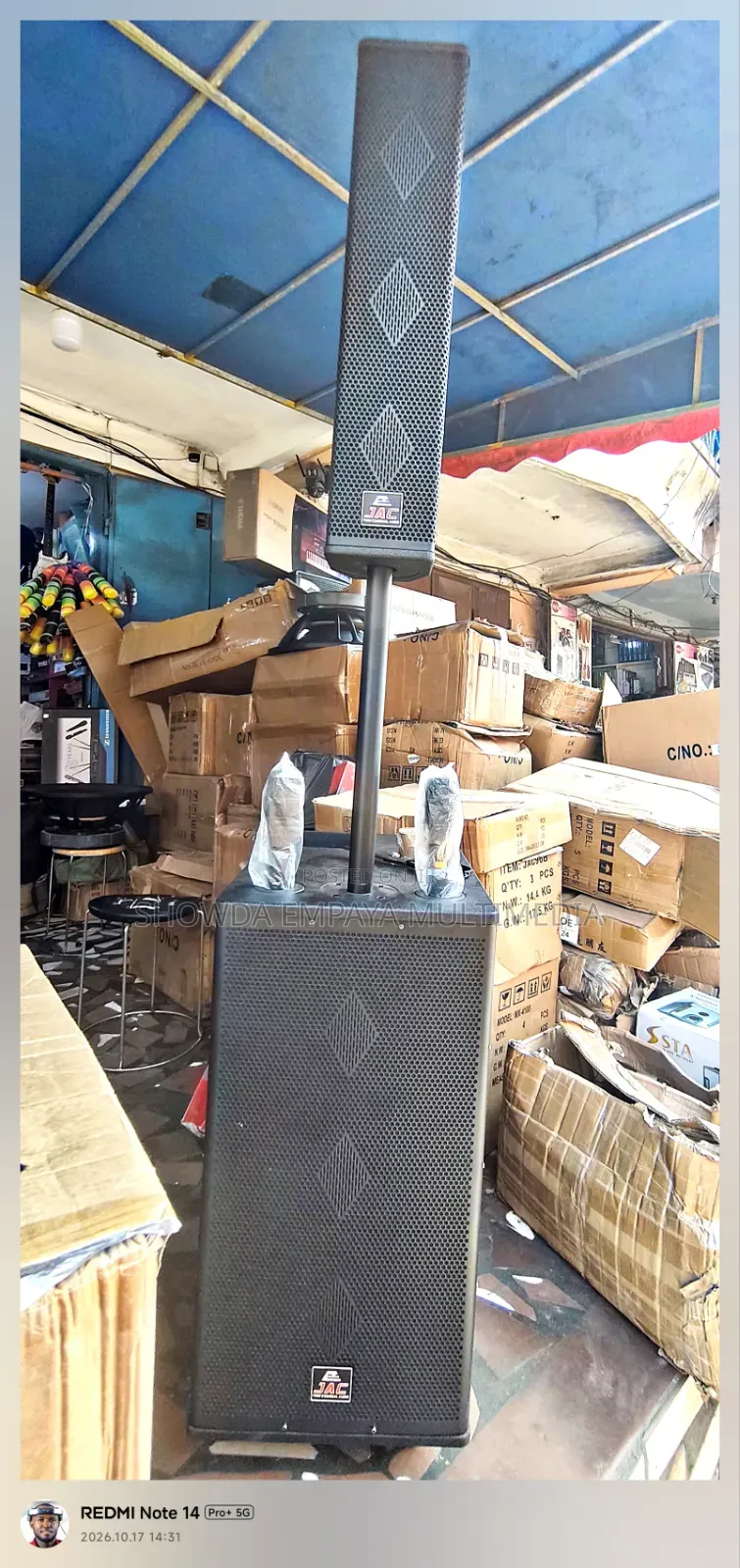 JAC999 Bass and Array Speaker With 2 Microphones