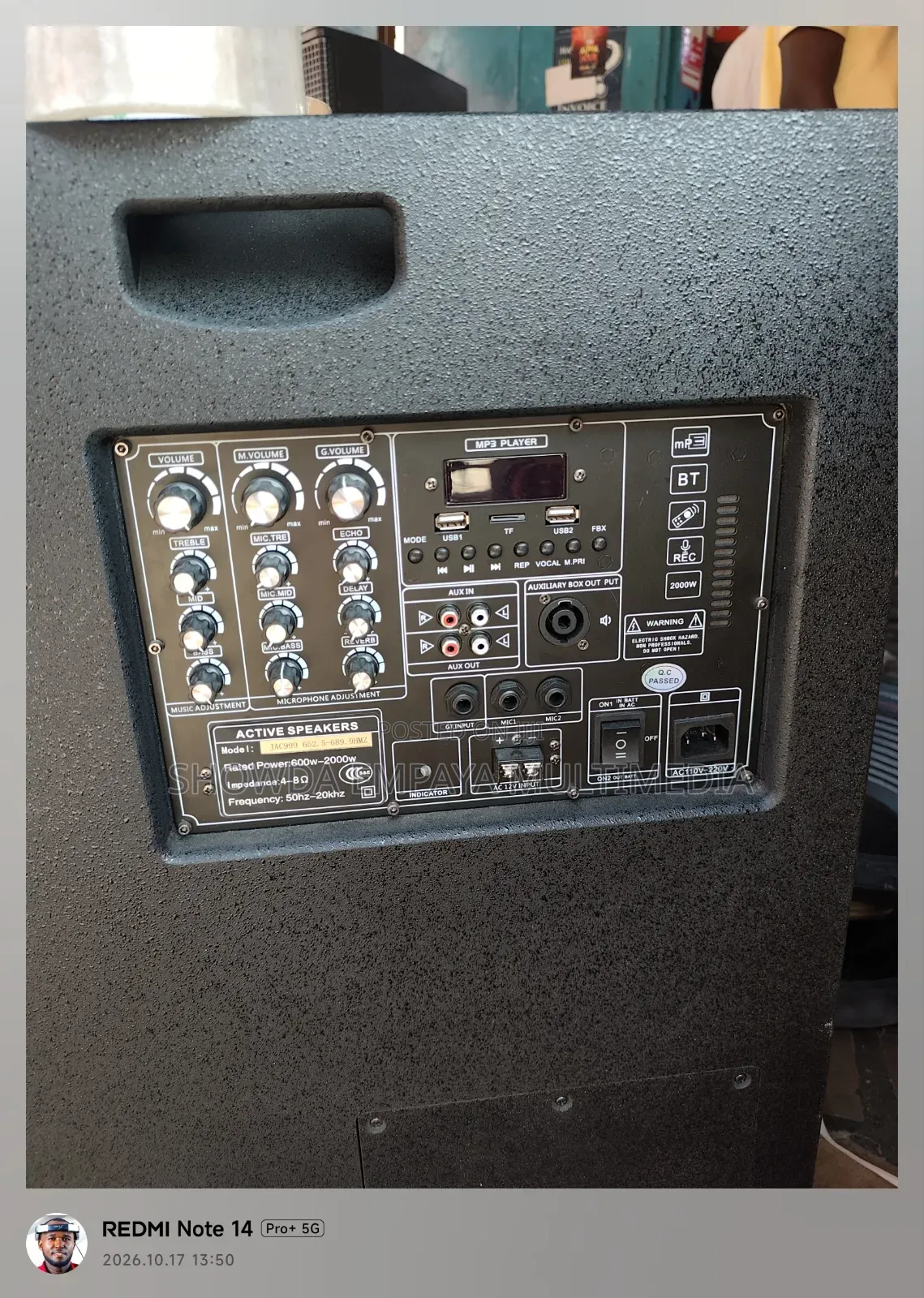 JAC999 Bass and Array Speaker With 2 Microphones