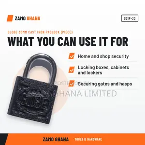 Globe 30Mm Cast Iron Padlock (Piece) - GCIP-30