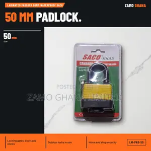 Laminated Padlock 50Mm Waterproof Saco - LW-PAD-50