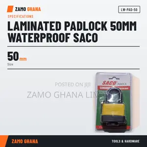 Laminated Padlock 50Mm Waterproof Saco - LW-PAD-50