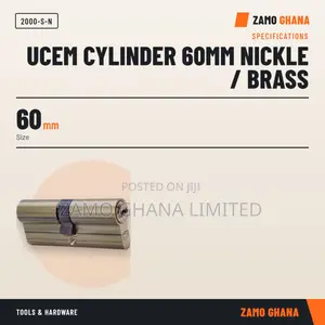 Ucem Cylinder 60Mm Nickle / Brass - 2000-S-N