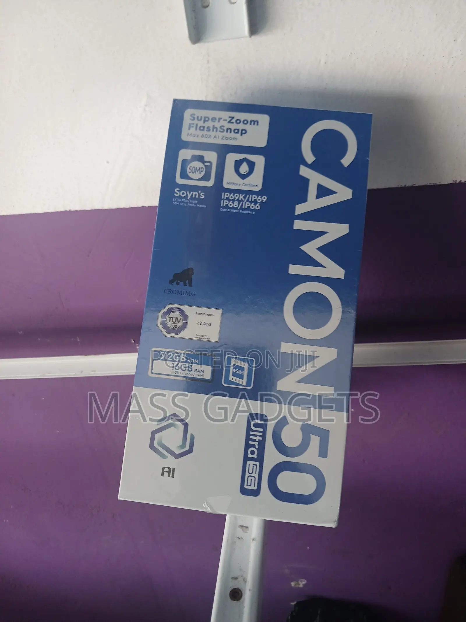 New Tecno Camon 50 Ultra 512 GB Black