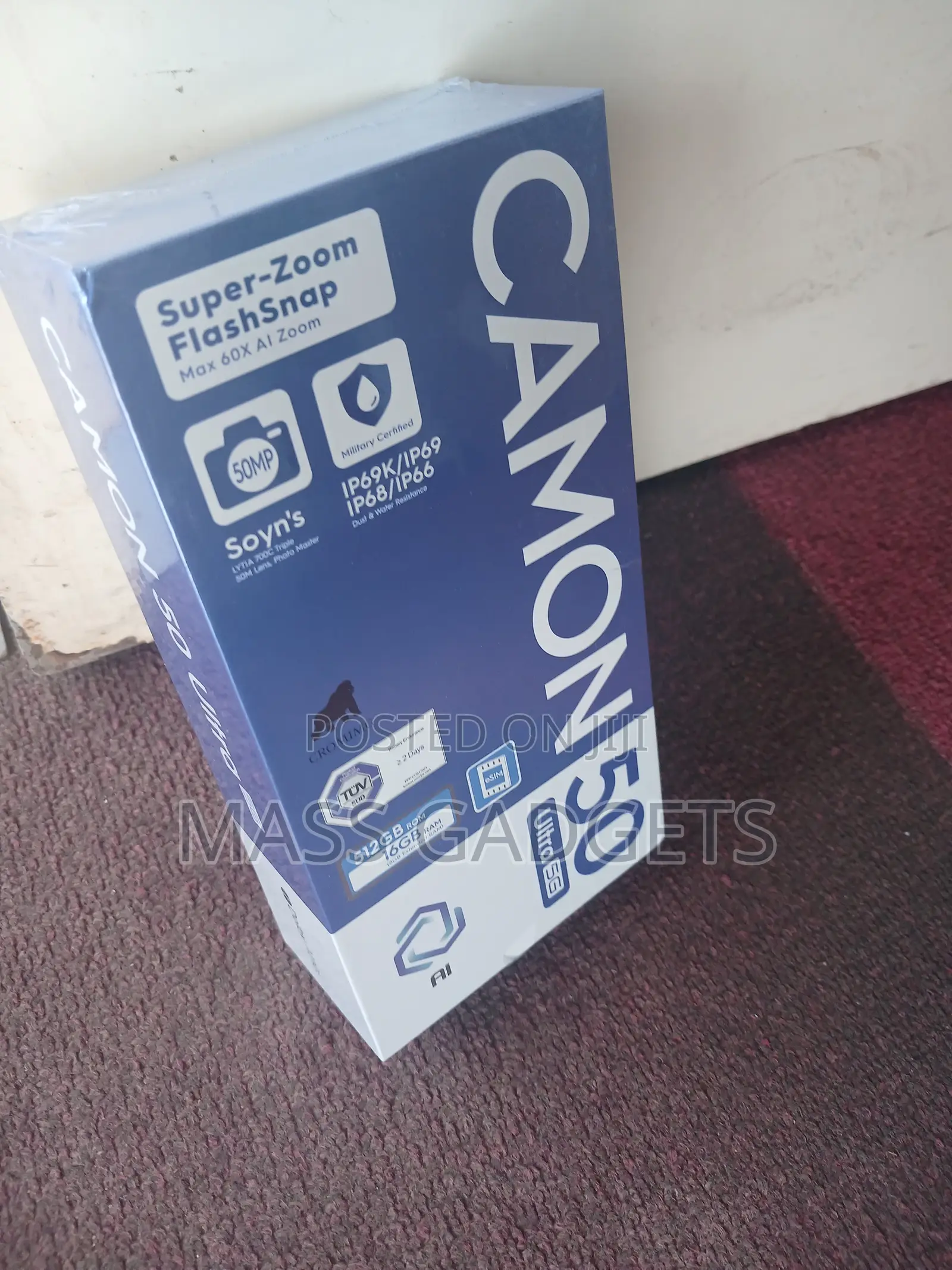 New Tecno Camon 50 Ultra 512 GB Black