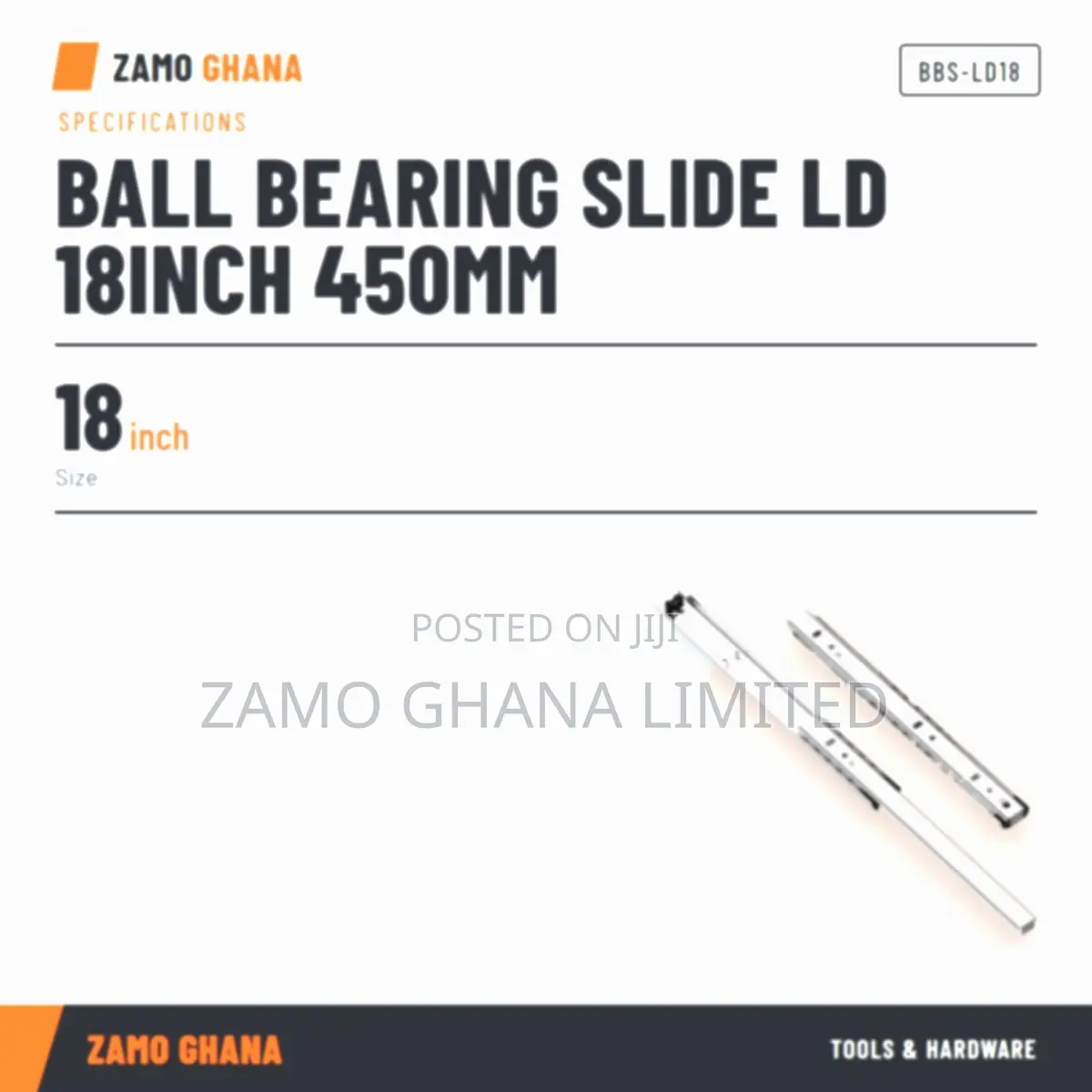 Ball Bearing Slide Ld 18Inch 450Mm - BBS-LD18
