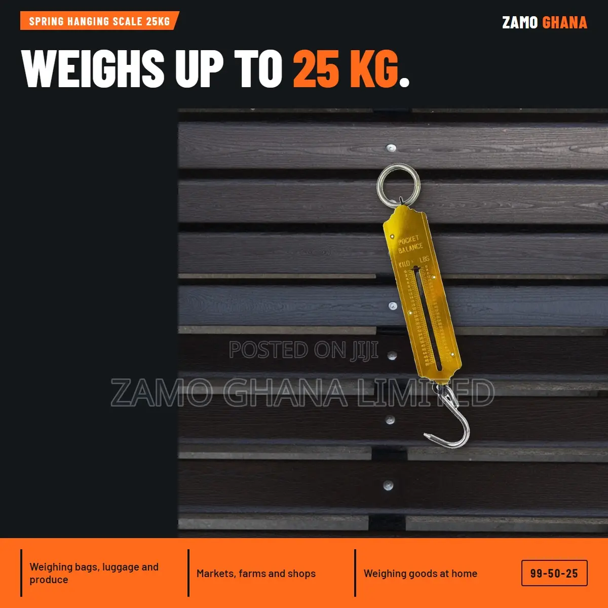 Spring Hanging Scale 25Kg - 99-50-25