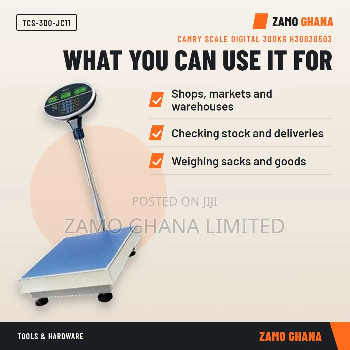 Camry Scale Digital 300Kg H - TCS-300-JC11