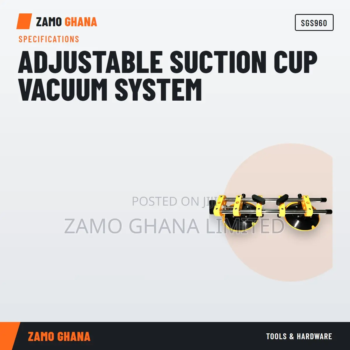 Adjustable Suction Cup Vacuum System - SGS960