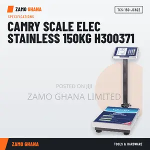 Camry Scale Elec Stainless 150Kg H300371 - TCS-150-JC62Z