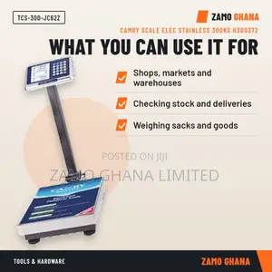 Camry Scale Elec Stainless 300Kg H300372 - TCS-300-JC62Z