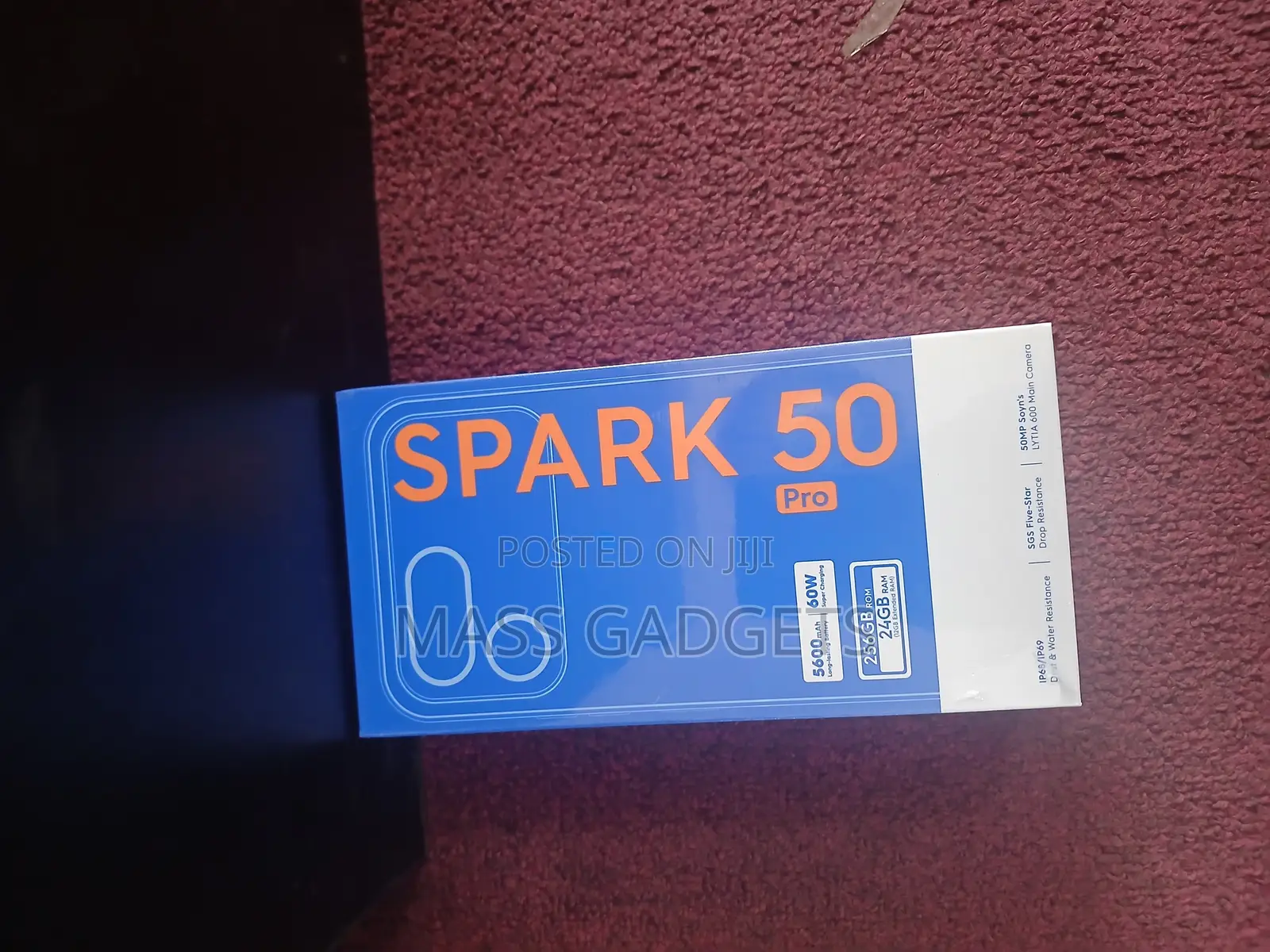 New Tecno Spark 50 Pro 256 GB Black