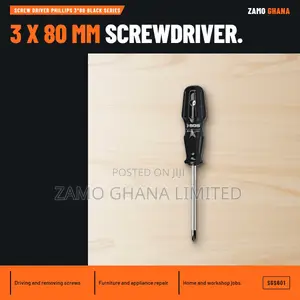 Screw Driver Phillips 3*80 Black Series - SGS601