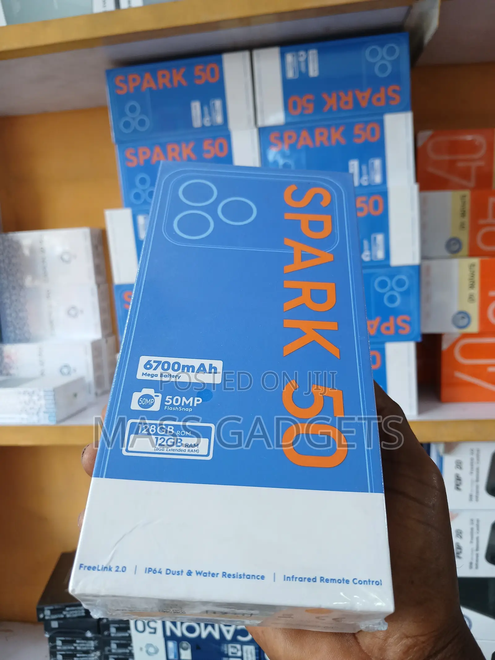 New Tecno Spark 50 128 GB Gray